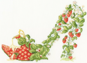 Bothy Threads Cross Stitch Kit - Strawberries And Cream