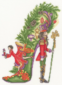 Bothy Threads Cross Stitch Kit - Shoe Art Collection - A Christmastide Tale