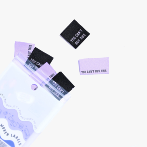 KATM Woven Labels - You Can't Buy This (metallic version)