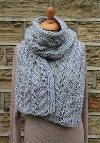 Rowan Knitting Kit / Pattern - Lace Cable Scarf
