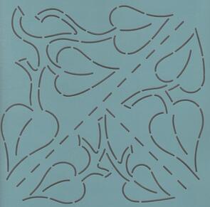 The Stencil Company Quilting Stencil : Zion 55 12"