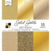 DCWV Single-Sided Cardstock Stack 6"X6" 18/Pkg - Solid Golds