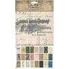 Idea-Ology Tim Holtz Backdrops Double-Sided Cardstock 6"X10" 24/Pkg Volume #1