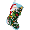 Bucilla Felt Stocking Applique Kit 18" Long - Santa's Candy Cane Christmas