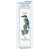 CraftCo Cross Stitch Kit Bookmark - Madeleine Findley's Kotare, NZ Kingfisher