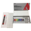 Holbein Acrylic Gouache Set 13 x 12ml, 20ml White + Case/Palette