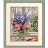 Dimensions Peonies & Delphiniums - Gold Collection Cross Stitch Kit
