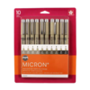 Pigma Micron 10 Piece Set - Black and Grey