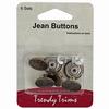 Trendy Trims Jean Buttons 6/Pkg