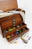 DMC Vintage Wooden Chest w/500 Skeins