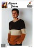 Alpaca Yarns Knitting Pattern 1551 - Man's Texture Stripe Sweater