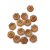 Trendy Trims Italian Wooden Flower 4 Hole Button