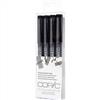 Copic Multiliner Set Black B 0.5, 0.8, BS, BM