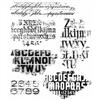 Stampers Anonymous Tim Holtz - Cling Stamps 7"X8.5" - Faded Type