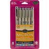 Pigma Micron Pens - 05 - 0.45mm 6/Pkg