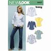 New Look Pattern 6407 Misses Tops