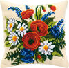 Vervaco Cross Stitch Cushion Kit - Field-flowers