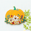 Flamingo Toes Needle Minder - Floral Pumpkin