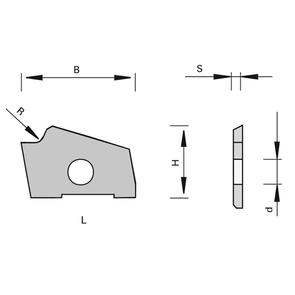 LEUCO PROFILE TURNOVER KNIVES HW - BRANDT