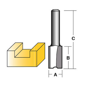 CARB-I-TOOL TWO FLUTE 12.7MM (1/2") SHANK