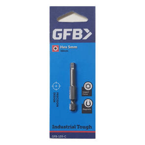 GFB TORX BITS Hex-Head Bit 5mm 50mm
