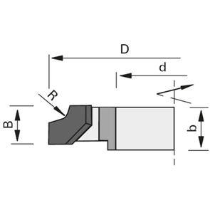 LEUCO EDGE ROUNDING HW ONE-PART VERSION 65mm dia 1.3 radius L/HAND TCT