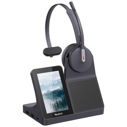 Mono Hybrid Wireless DECT and Bluetooth Headset, Workstation Edition, AI Noise cancellation, 185m Wireless Range, Busylight