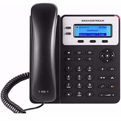 IP Phone, 132x48 LCD, 2x LAN, No PoE, No speed dial keys, 2 line reg