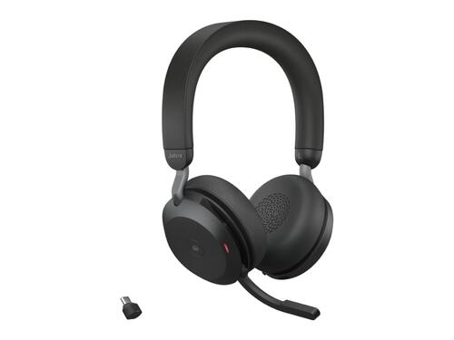 Evolve2 75 Stereo Bluetooth Headset, USB-C, MS