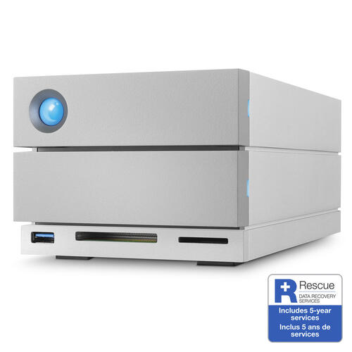 2big Dock, 8TB External Storage, USB 3, Thunderbolt 3, RAID