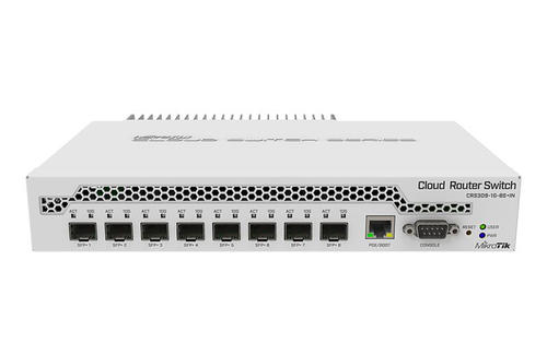 Cloud Router Switch, 8 SFP+ 10GigE ports, 1 GigE RJ45 port