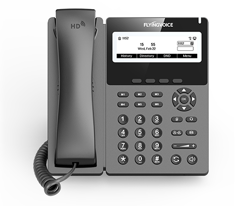 Desktop IP Phone, PoE, WiFi, Wide Screen
