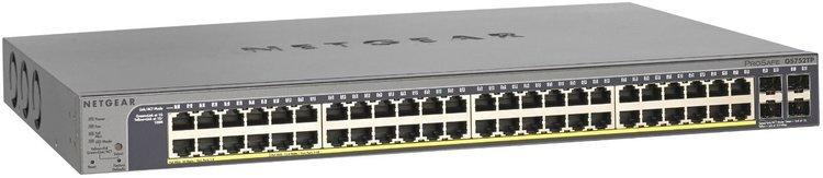 48-Port Gigabit PoE+ Managed Switch, 4 SFP Ports GS752TPV2