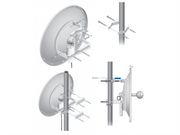 24dBi 2.4GHz Dual Polarity airMAX 60cm RocketDish Antenna