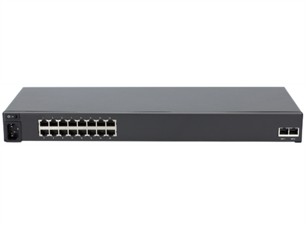 16-Port Serial Infrastructure Manager, Single AC Power, Dual GigE