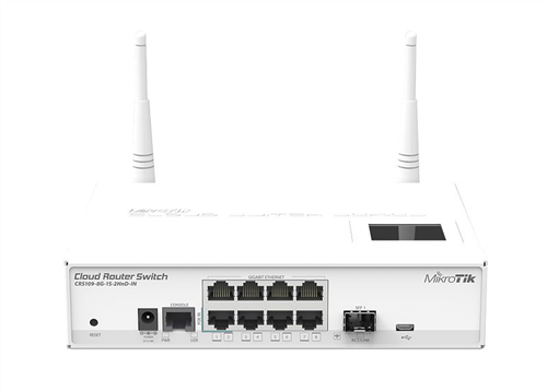 RouterBOARD Cloud Router Switch 8xGigabit LAN, 1xSFP, 2.4Ghz WiFi
