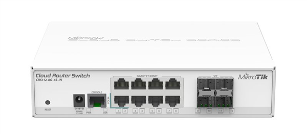 8-Port Gigabit Ethernet Layer 3 Switch, with 4x SFP ports