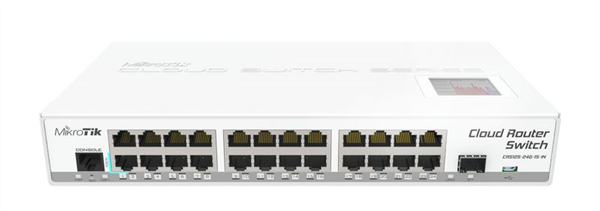 24-Port Gigabit Ethernet Layer 3 Switch, 1x SFP port, LCD Screen