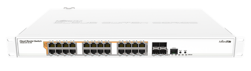 24-Port Gigabit Cloud Router PoE Switch, 4 SFP+, Rackmount