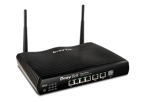 Dual-GigE WAN Router/Firewall, with 802.11b/g/n WiFi, IPSec, SSL, PPTP