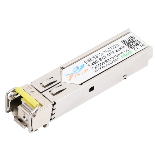 Gigabit Bi-directional SFP module, TX1550/RX1310nm, Single-mode, 20KM