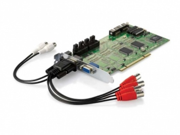 PC Based DVR : integrate 4 analog CCTV cameras into an IP network, bundled with 32- Channel NVR Software