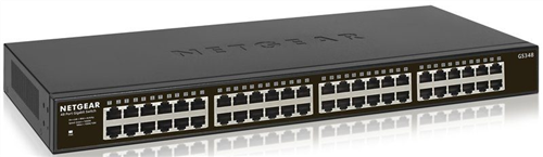 48-Port Gigabit Ethernet Switch, Rackmount, Fanless for Silent Operation