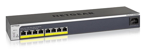 ProSAFE Easy-Mount 8-port Gigabit Managed Ethernet Switch, PoE/PoE+