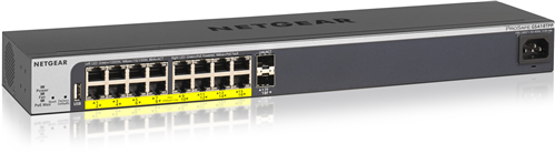 ProSafe EasyMount 16-Port POE+ Gigabit Managed Switch, 2 SFP, 240W PoE