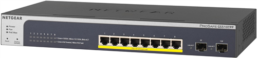 8-Port Gigabit Managed Switch, 2 SFP, 190W PoE+, Insight Managable
