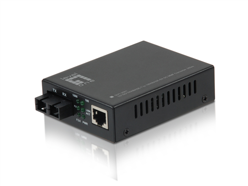 10/100/1000BASE-T to 1000BASE-SX Multi-mode Fibre Converter, SC, 550m