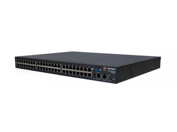 48-port Console Server with Dual Ethernet, Dual DC Power, Internal V.92 Modem, 2 USB Port