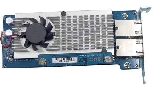 Dual-port 10Gbase-T network expansion card for TS-879U-RP, TS-1279U-RP, TS-EC879U-RP, TS-EC1279U-RP, TS-1679U-RP, TS-EC1679U-RP, TVS-1271U