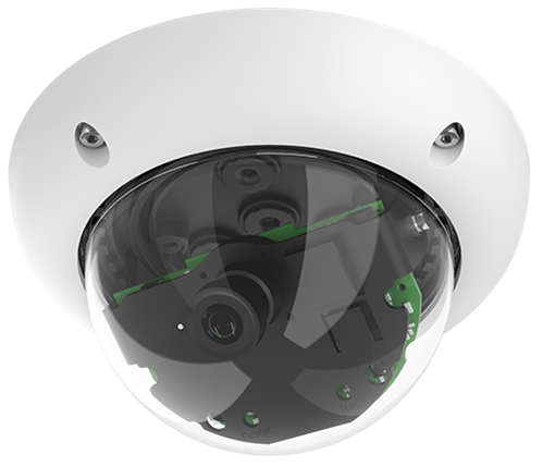 Indoor/Outdoor 6 Megapixel Night Dome IP Camera, 45 degree lens